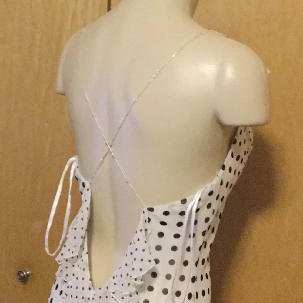 Polka dress Issue Sleeveless Ruffle Print … - Picture 7 of 8